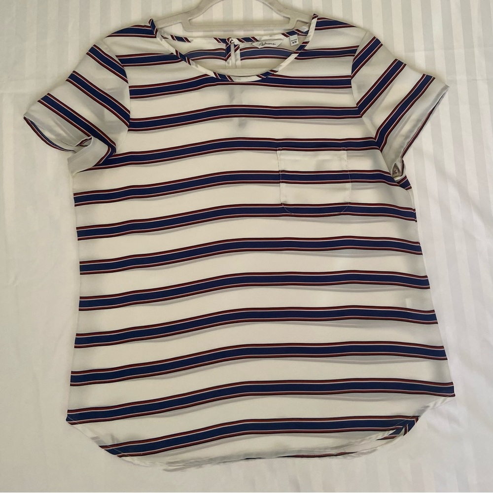 Reitmans striped short sleeve top - Picture 6 of 7